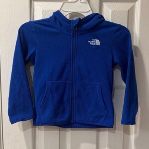 The North Face Kids Royal Blue Fleece Full-Zip Hoodie 3T